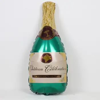 Dekoracijos Gimtadieniu, Balionai , Milžinišką Šampano Stiklo Folija Balionai