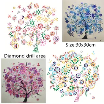 Diamond Siuvinėjimo Pavasario Gėlė Medis Specialios Formos Deimantų Tapybos Rankdarbiams kalnų krištolas 5D Gręžimo 