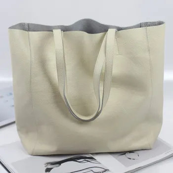 Dizaineris smėlio tote krepšys moteris mados didelės talpos rankinėje aukštos kokybės natūralios odos rankinės cute kačių spausdinti pečių krepšiai