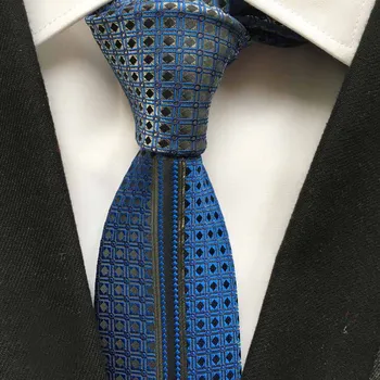 Dizaineris Vyrų Skydelis Plonas Kaklaraištis Aukštos Kokybės Mėlynos Spalvos Mikropluošto Necktie