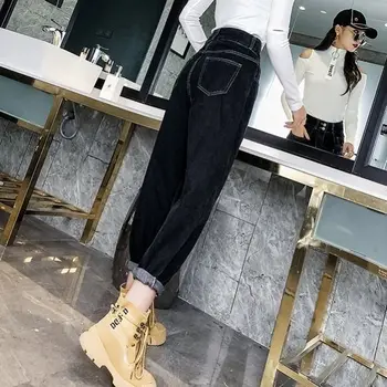 Džinsai Moterų 2020 M. Pavasario Vasaros Mados korėjos Stiliaus Paprasta Visų rungtynių Kawaii Harajuku Streetwear Aukštos Kokybės Moterų Kelnės F469