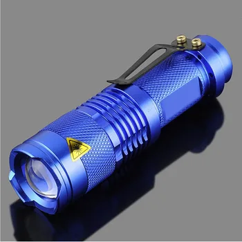 Galingas led Žibintuvėlis Aliuminio Lydinio, Nešiojamas Mini Q5 LED Zoomable 2000 Liumenų Zoom Žibintuvėlį, Fakelą Lempos AA