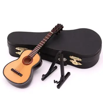 Gitara Flangerature Gitaros Modelis Mediniai Flanger Guitarra Ekranas, Muzikos instrumentų Modelį su Byla Stendas