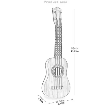 Havajų 21 Colio Modeliavimas Medienos Grūdų 4 Stygos Uke Bass Styginis Muzikos Instrumentas, Puikiai Tinka Pradedantiesiems Už Vaikas
