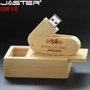 JASTER (virš 10 VNT. nemokamai LOGOTIPĄ), Mediniai USB3.0 + box pen ratai 4g 8GB 16G 32GB 64G USB 