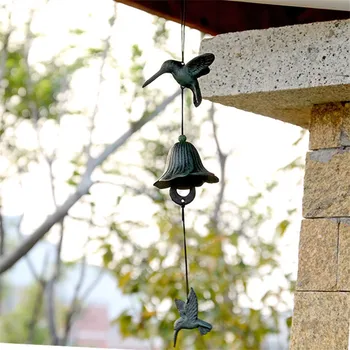 Karšto Pardavimo Pietų Japonijos Hummingbird Ketaus Varpais Vėjo Rimuoti, Aišku, Kambario, Balkono Metalo Pakabukas Durų Kabo Apdaila