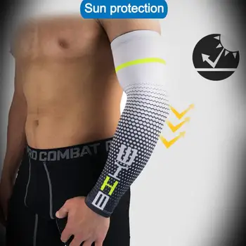 Krepšinio Arm Sleeve rankų apsaugai, apsaugantys Quick Dry UV Protectin Veikia Arka Parama Rankos Šildytuvus Fitneso Alkūnė Trinkelėmis Dviračiu