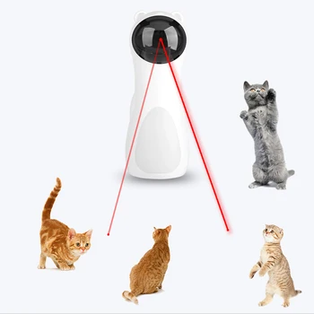 LED Lazeriniai Pet Plastiko Žaislas Elektroninių Automatinių Kibinimas Kačiukas Linksmas Žaislai Reguliuojamo Mokymo Reikmenys