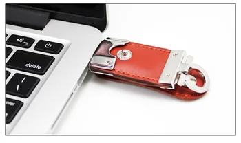 (LOGOTIPĄ) Didelės spartos USB 3.0 Oda usb flash drive 8gb 16gb 32gb 64gb 128gb 256 gb Pen Ratai asmeninį Pendrive