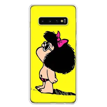 Mafalda Animacinių Filmų Padengti Telefono Dėklas Samsung Galaxy S10 S20 Ultra 10 Pastaba 9 8 S8 S9 Plus Pro Lite S7 S6 J4 J6 J8 + Coque
