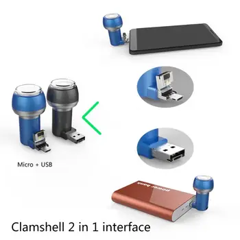 Magnetinio Mobiliojo Telefono Razor Lauko Nešiojamų Vyrų Elektrinį skustuvą, Saugaus Skutimosi Įrenginį-droid USB Tipo c Sąsaja