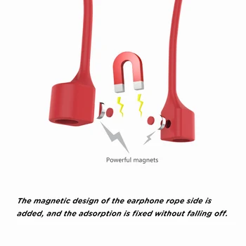 Magnetinės Ausinės Dirželis Apple Airpods 1 2 3 Stabdžių Prarado Dirželis Linijos String Lyno Airpods Pro Pod Silikono Priedai