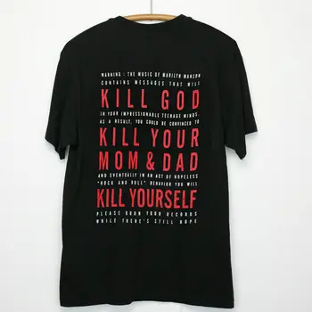 Marilyn Manson Nužudyti Dievą Nužudyti Savo Mama 1994 Sunkiųjų Medvilnės Shirtreprint