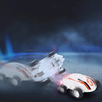 Mini Žaislas Automobilių Elektronikos Pasukt su LED Šviesos Kišenėje Stunt Racer Didelės Spartos Vaikams M09