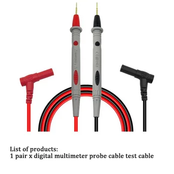 Multimetras zondai keičiamos adatos bandymų veda rinkiniai zondai skaitmeninis multimetras kabelis feeler už multimetras vielos patarimas