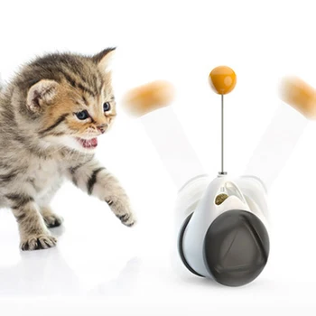 Naminių gyvūnėlių, Kačių Žaislas Pažangus Automatinis Sūpynės Katė Automobilį su Kibinimas Katė Kamuolys Ratų Riedėjimo Juokinga Katė Žaislas