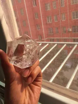 Nauja siunta gamtos aišku, kvarco kristalo dodecahedron dovanų