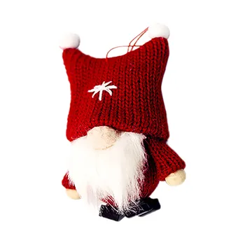 Naujas Kalėdų Pakabukas Santa Vilnos Mielas Gnome Lėlės Kalėdų Lėlės Pakabukas Kūrybos Kalėdų Medžio Apdaila Рождественский кулон#