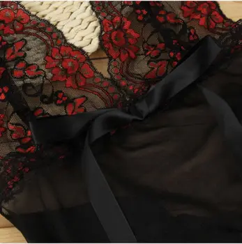 Naujas Moterų Sexy Nėrinių Lingerie Tiulio Kelnaitės (G-String Thong Naktiniai Drabužiai Apatiniai Sleepwear
