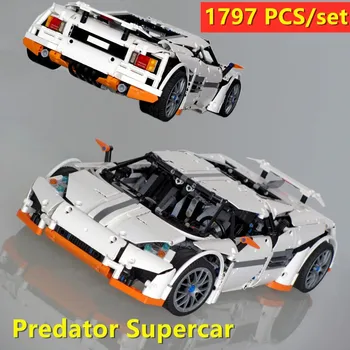 Naujas SS SERIJOS Predator Superautomobilį Super Automobilių Lenktynių LeGINGlys įrangos pardavimas, biuro įrangos SS-2811 TINKA 20052 kūrimo bloką plytų vaikas žaislai dovana