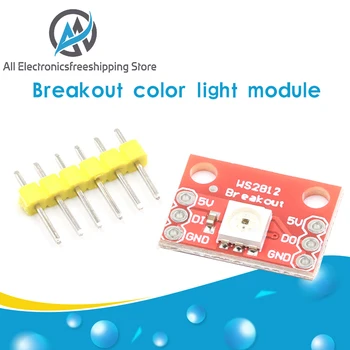 Naujas WS2812 RGB LED Breakout modulis arduino