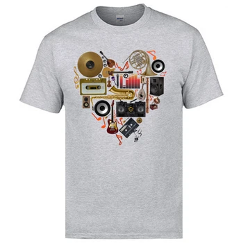 Naujausi Vyrų Normalus trumpomis Rankovėmis T-Shirt Muzikos Meilės Dropshiop Hip-Hop Grupė Tshirts Garso Mašina Klubas, Parkas, T Marškiniai Naujas