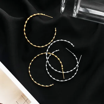 Naujos kartos Geometrinis Dideli Auskarai Sidabro spalvos Moterų Auskarai Aukso spalvos Lašas Auskarai Moterims, Papuošalai, Auskarai 2019 dovanos