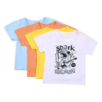 OPPERIAYA Bamblys Vaikams, Kūdikių Berniukų Animacinių filmų Gyvūnų Spausdinti Vasaros puikus T-shirt apvalus kaklas Atsitiktinis trumpomis Rankovėmis Viršūnes Vaikams