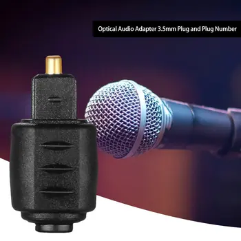 Optinis Audio Adapter 3,5 mm Female Kištuko Plug Moteriška Lizdą, Prijungti prie Skaitmeninės Toslink Vyrų Maišelis Optinio Pluošto Kabeliai, Multimedia /