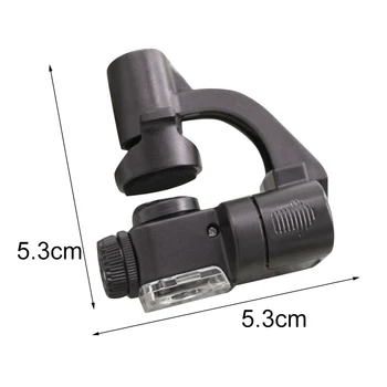 Pelninga 90 X Telefono Tipo LED Šviesos Didinamojo Stiklo Didinamojo stiklo Mobiliojo Telefono Įrašą Turėtojas Mikroskopu UV Valiutos Detektorius