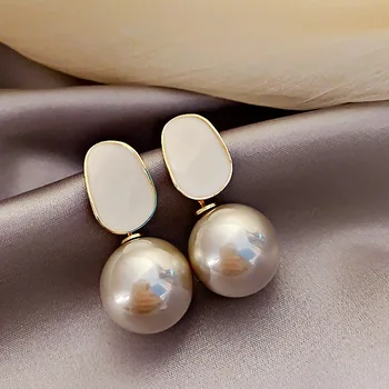 Perdėtas Geometrijos Negabaritinių Imituojamas-perlas Pakabukas Auskarai Įvairių Spalvų Premium Tekstūros Dirbtinių Perlų Gorgeou Eardrop