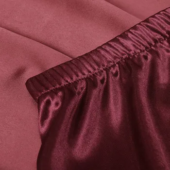 Pijamas Nustatyti Nėrinių Apdaila Satin Cami Viršų ir Šortai 2019 Seksualus Belaidžio apatinis Trikotažas Rinkiniai Vasaros Satino Moterų Atsitiktinis Sleepwear