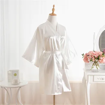 Plius Dydis Mados Ponios Vasarą Mini Kimono Trumpas Chalatas, Vonios Suknelė Balta Kinijos Moterims Viskozė Yukata Pižamą Pijama Mujer Mds002