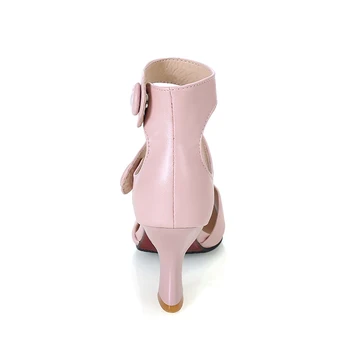 PQECFS Didelis dydis 32-43 aukštos kokybės karštą vasaros pardavimas naujų mados moterų elegantiškas pažymėjo tne med aukštakulniai sandalai 3 spalvų