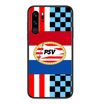 PSV Eindhoven Futbolo Telefoną atveju Huawei P Mate Smart 10 20 30 40 Lite Z 2019 Pro juodos spalvos Dėklu silikono bamperio dažymas