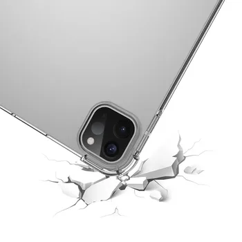 Skaidraus Silicio TPU Case for iPad Pro 11 colių 2020 m. 2018 atsparus smūgiams Slim Planšetinio kompiuterio Dangtelis 