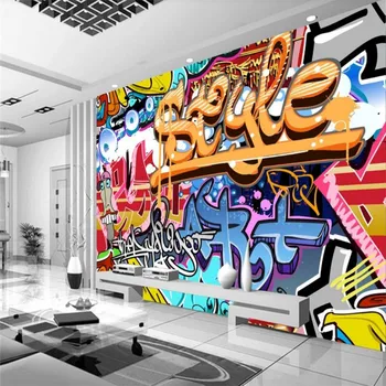 Spalvinga roko grafiti baras KTV įrankiai sienos profesinės gamybos freskomis didmeninė tapetai, freskos plakatas nuotraukų siena