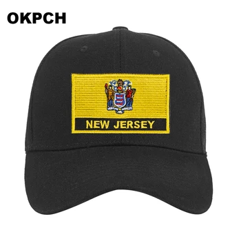 U. S. New Jersey Vėliavos Beisbolo kepuraitę Vyrus/Moteris Taktinių Kariuomenės Medvilnės Karinės Kepurės MUS Unisex Hip-Hop Skrybėlę Sporto Golf Kepurės
