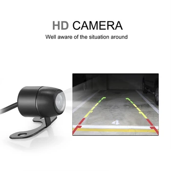Universali Transporto priemonės vaizdo Kamera Automobilio Priekinio ir Galinio vaizdo Kamera, 120 Plataus Kampo Auto CCD HD Atsarginės Grįžtamieji Parkavimo Kamera, atsparus Vandeniui
