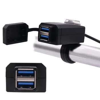 Universalus QC3.0 USB Motociklo Įkroviklis, Moto įranga, USB Dual Greitai Pakeisti 12V Maitinimo Adapteris, skirtas 