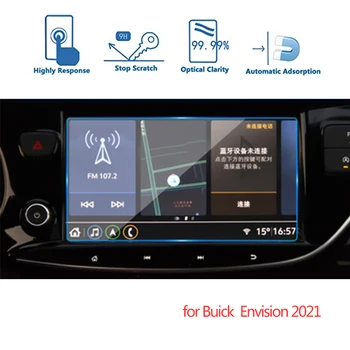 Už Buick Įsivaizduoti 2021 Automobilių Navigacijos Screen Protector, Centrinis Kontrolės Ekranas Grūdintas Stiklas Ekrano Apsauginės Plėvelės