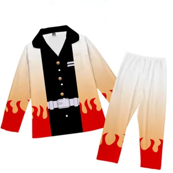 Vaikai pižama Agatsuma Zenitsu Vaikai Demon Slayer Kamado Nezuko Disko Dvasios Grafinis Tomioka Giyuu pižama vaikams