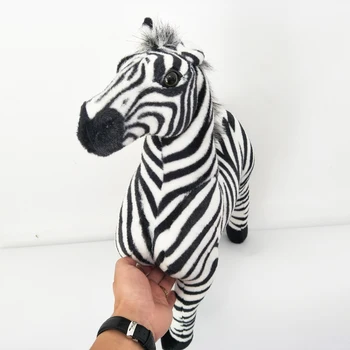 Vaikai Pliušinis Žaislas didelis dydis juostelės zebra arklių Kūdikių Vaikai Įdaryti Žaislas, Kalėdų, Gimtadienio dovana Modeliavimas zebra