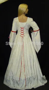Viduramžių kostiumai moterims Handfasting Suknelė Renesanso laikotarpio kostiumai