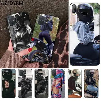 YJZFDYRM Motociklo mergina, Telefono dėklas, Skirtas Samsung Galaxy A21S A01 A11 A31 A81 A10 A20E A30 A40 A50 A70 A80 A71 A51