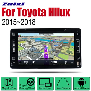 ZaiXi Android Automobilio Radijas Stereo GPS Navigacija Toyota Hilux~2018 M., 