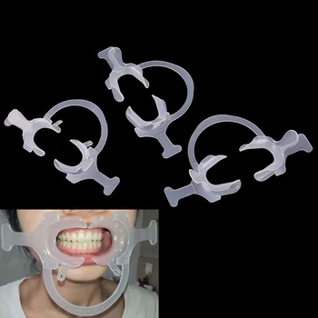 ČIURKŠLĖS 1PCS Odontologijos Medžiagos, Ortodontinis C Tipo Skaidrūs Dantų Intraoral Lūpos, Skruosto Susitraukimo Burną Atidarytuvas
