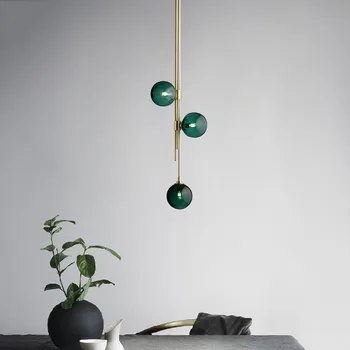 Šiaurės minimalistinio magic bean glassPendant Žibintai apdailos dizaineris meno kūrybinė asmenybė miegamojo lovos sienos lempos LB101011