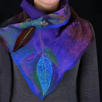 Šifono Skara Moterų Atsitiktinis Spausdinimo Šalikas Mados Retro Multi-purpose Skara Mygtuką Šalikas Hijab Soie De Medine