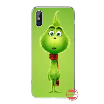 Žalia Trumpaplaukis Grinch filmą, animacinį Telefono dėklas Skirtas iphone 12 5 5s 5c se 6 6s 7 8 plus x xs xr 11 pro max soft shell ' coque shell